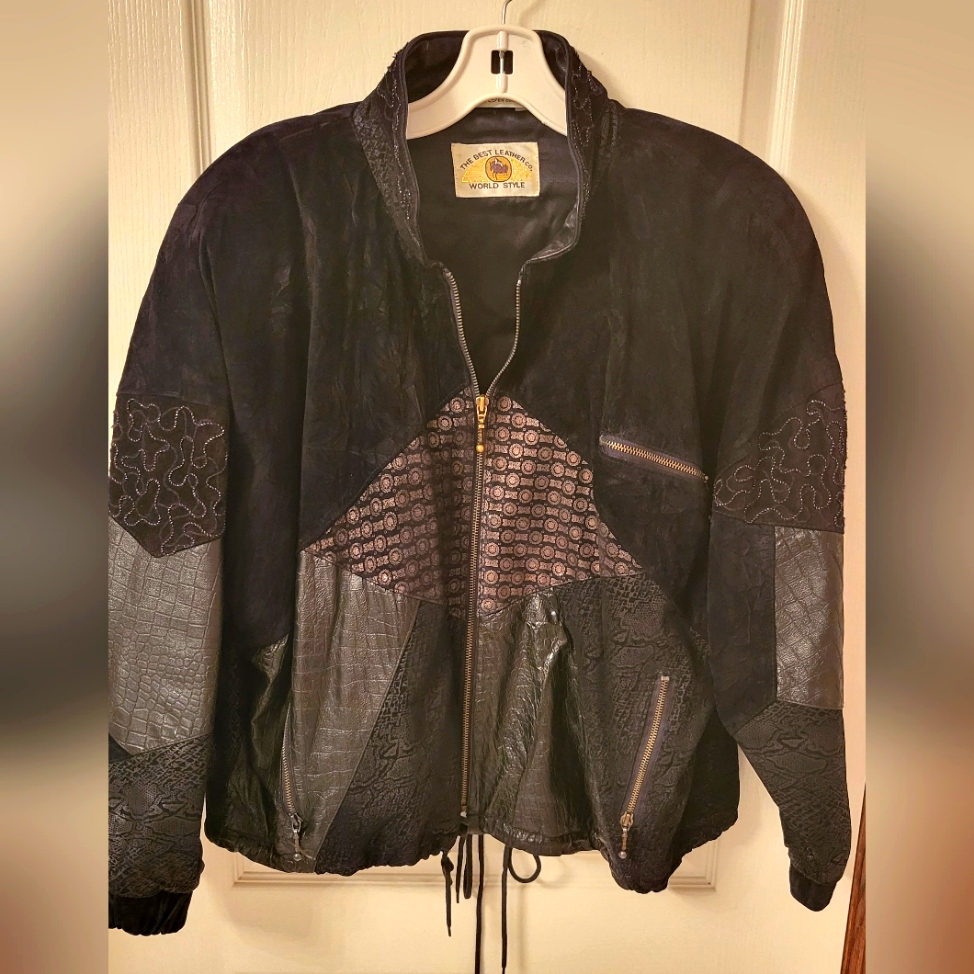 Leather Patchwork Jacket
